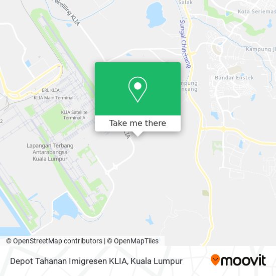 Depot Tahanan Imigresen KLIA map