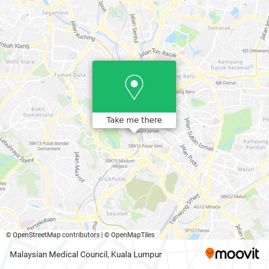 Malaysian Medical Council map