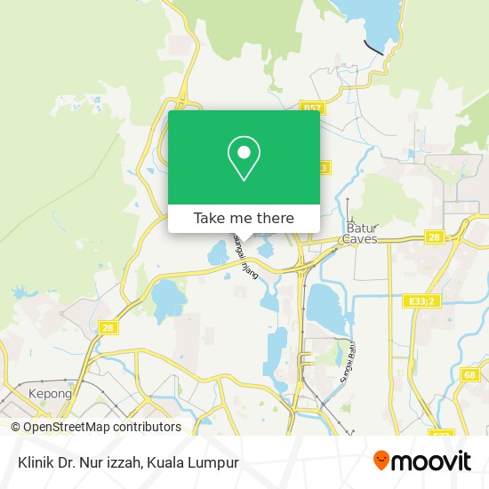 Klinik Dr. Nur izzah map