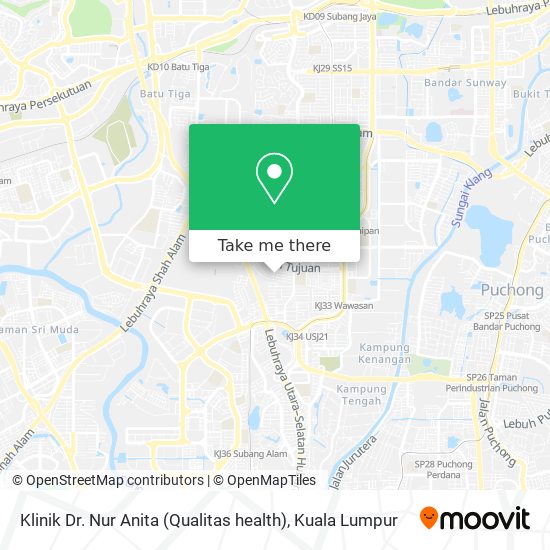 Peta Klinik Dr. Nur Anita (Qualitas health)