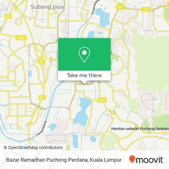 Bazar Ramadhan Puchong Perdana map