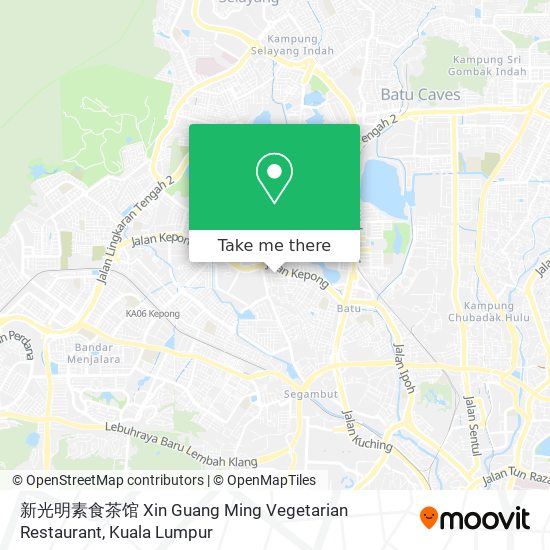 Peta 新光明素食茶馆 Xin Guang Ming Vegetarian Restaurant