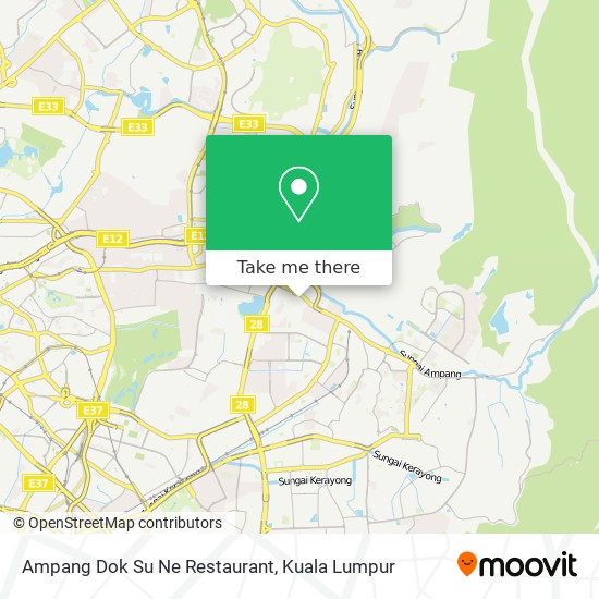 Peta Ampang Dok Su Ne Restaurant