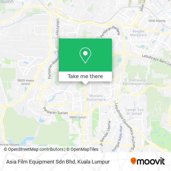 Asia Film Equipment Sdn Bhd map