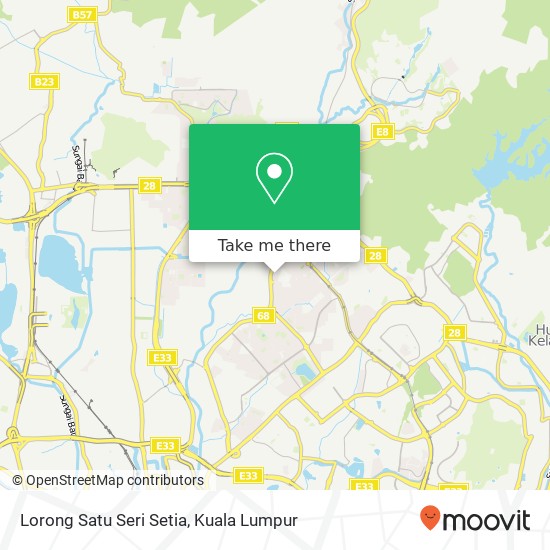 Lorong Satu Seri Setia map