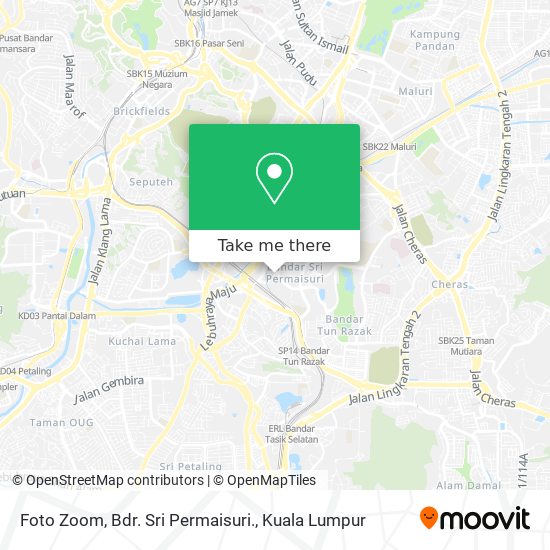 Peta Foto Zoom, Bdr. Sri Permaisuri.