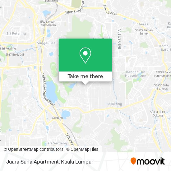 Peta Juara Suria Apartment