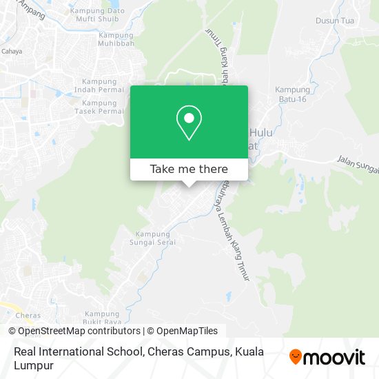 Real International School, Cheras Campus map