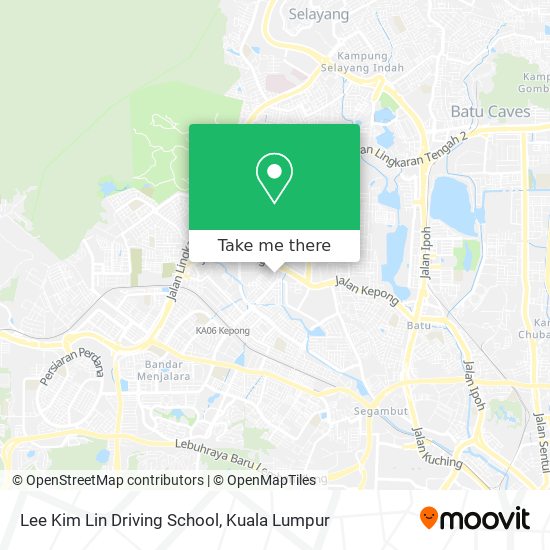 Lee Kim Lin Driving School map