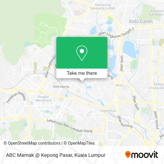 ABC Mamak @ Kepong Pasar map