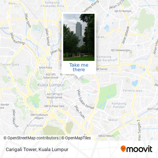 Carigali Tower map