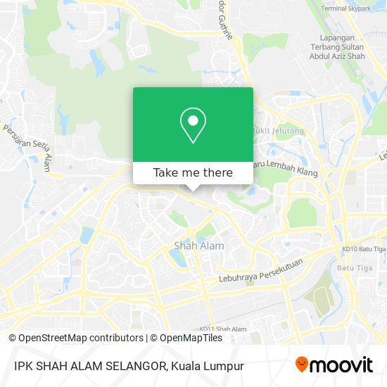 IPK SHAH ALAM SELANGOR map
