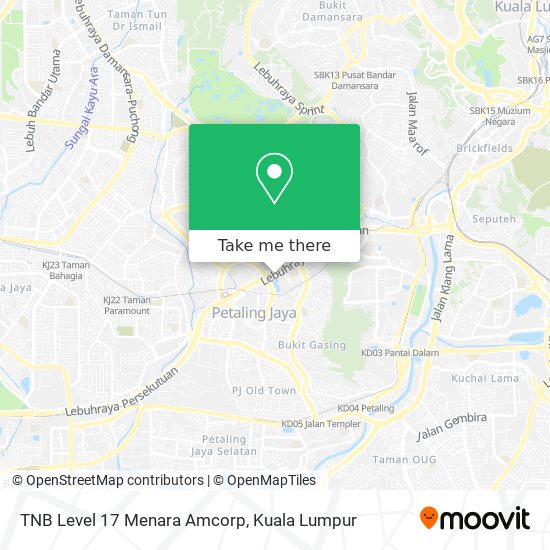 Peta TNB Level 17 Menara Amcorp