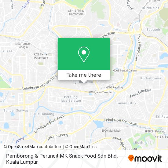 Peta Pemborong & Peruncit MK Snack Food Sdn Bhd