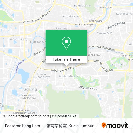 Restoran Leng Lam ～ 嶺南茶餐室 map