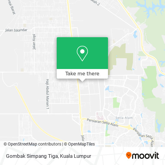 Gombak Simpang Tiga map