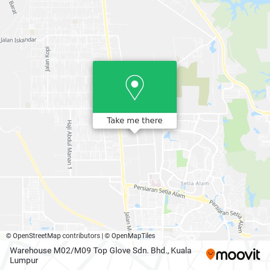 Warehouse M02 / M09 Top Glove Sdn. Bhd. map