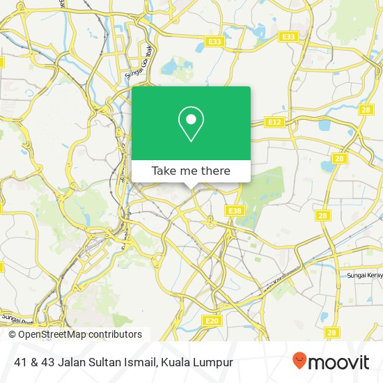 41 & 43 Jalan Sultan Ismail map