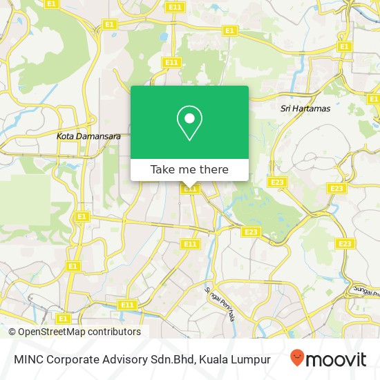 Peta MINC Corporate Advisory Sdn.Bhd