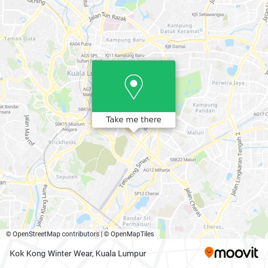 Kok Kong Winter Wear map