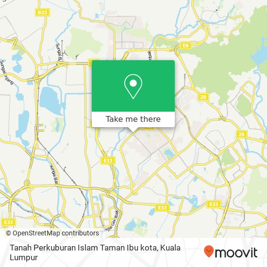 Peta Tanah Perkuburan Islam Taman Ibu kota