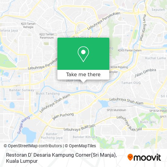 Restoran D' Desaria Kampung Corner(Sri Manja) map
