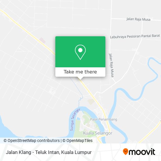 Jalan Klang - Teluk Intan map