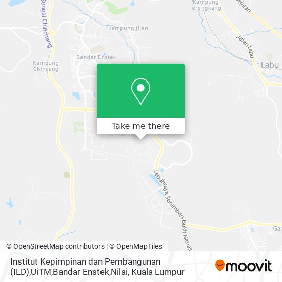 Institut Kepimpinan dan Pembangunan (ILD),UiTM,Bandar Enstek,Nilai map