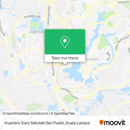 Kuarters Guru Sekolah Seri Puteri map