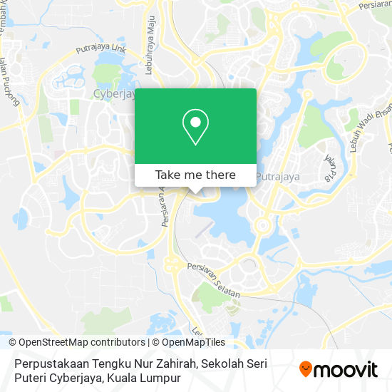Perpustakaan Tengku Nur Zahirah, Sekolah Seri Puteri Cyberjaya map