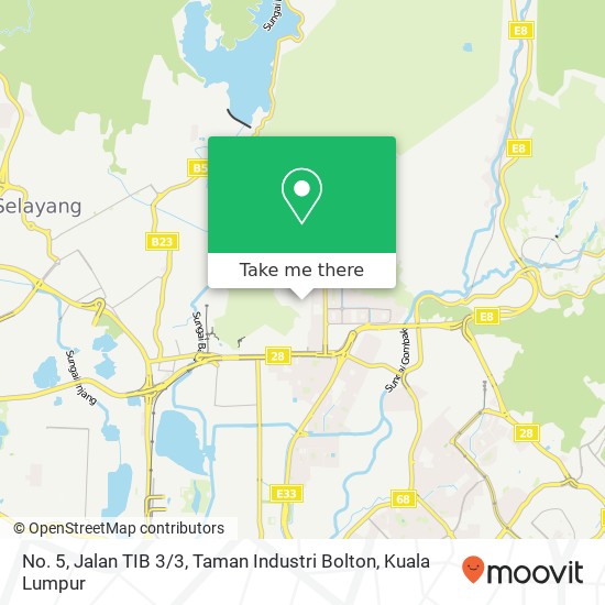 No. 5, Jalan TIB 3 / 3, Taman Industri Bolton map