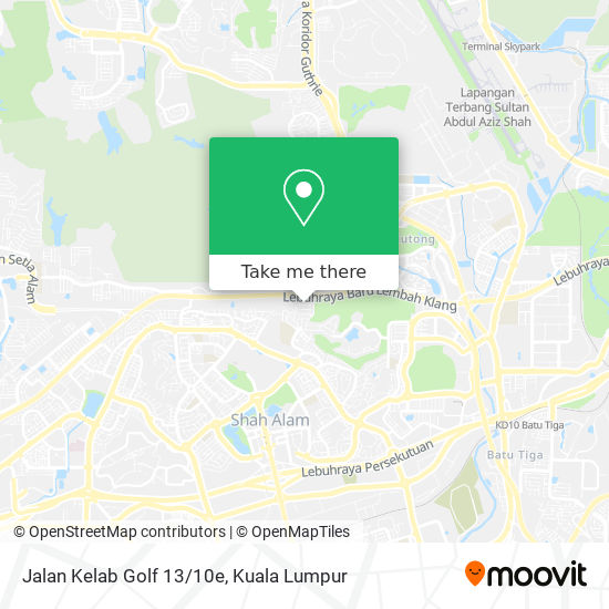 Jalan Kelab Golf 13/10e map