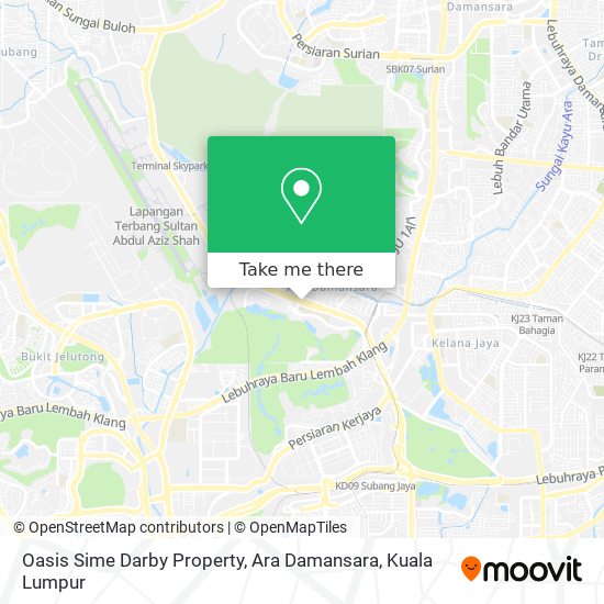 Peta Oasis Sime Darby Property, Ara Damansara