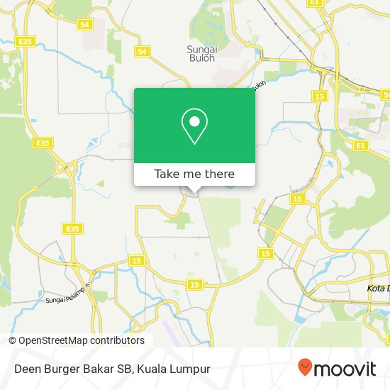 Deen Burger Bakar SB map