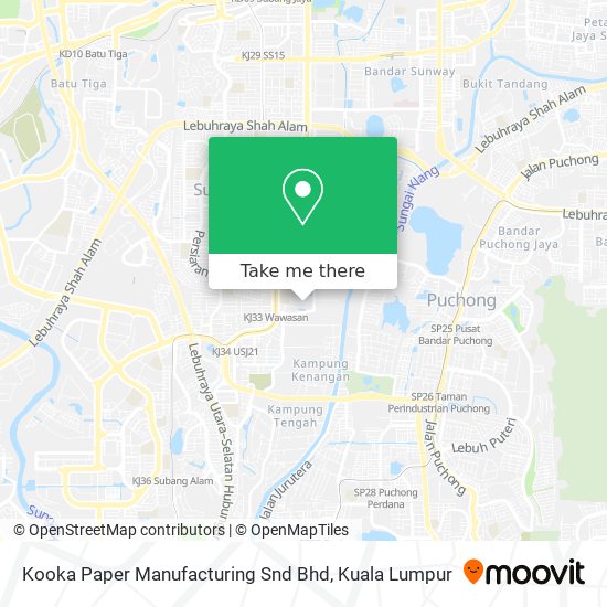 Kooka Paper Manufacturing Snd Bhd map