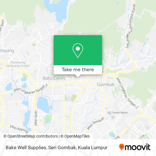 Bake Well Supplies, Seri Gombak map