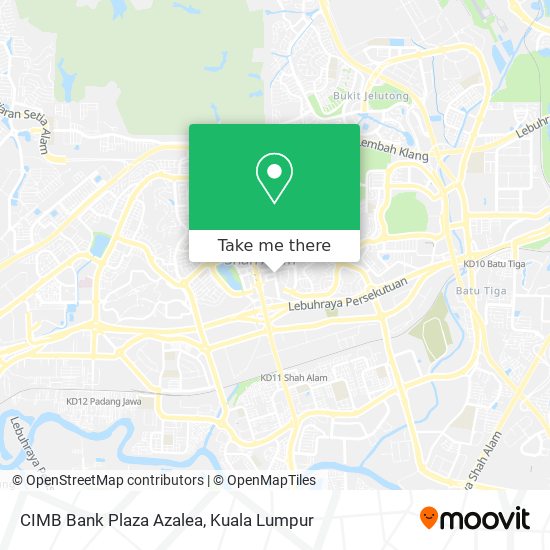 Peta CIMB Bank Plaza Azalea