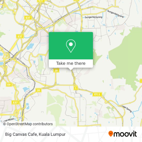 Big Canvas Cafe map