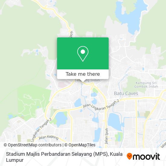 Peta Stadium Majlis Perbandaran Selayang (MPS)