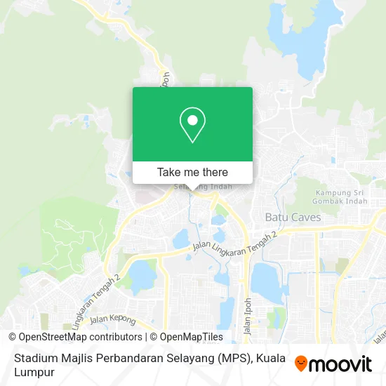 Stadium Majlis Perbandaran Selayang (MPS) map