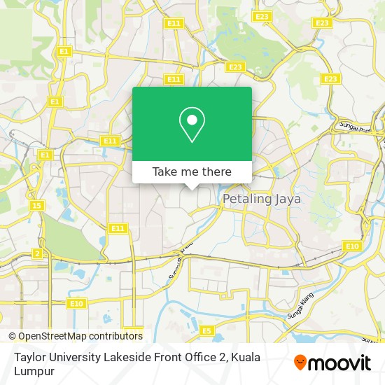 Taylor University Lakeside Front Office 2 map