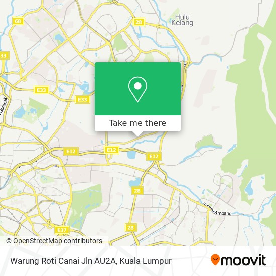 Warung Roti Canai Jln AU2A map