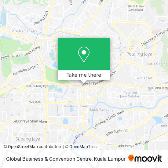 Global Business & Convention Centre map