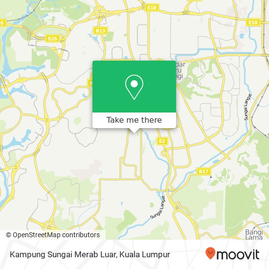 Kampung Sungai Merab Luar map