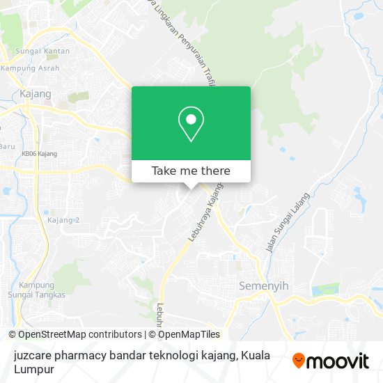 juzcare pharmacy bandar teknologi kajang map
