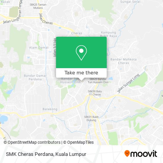 SMK Cheras Perdana map