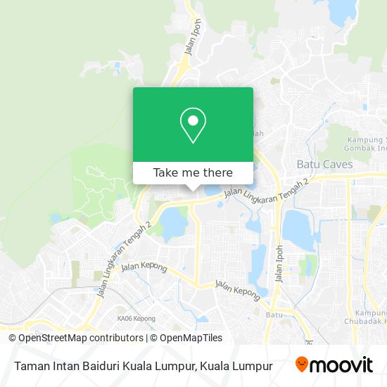 Taman Intan Baiduri Kuala Lumpur map