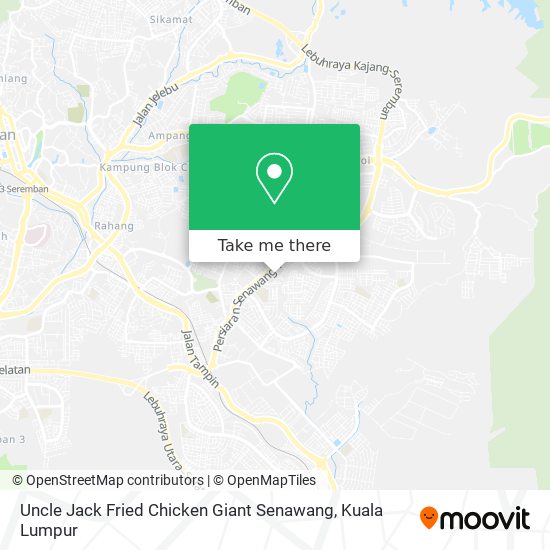 Uncle Jack Fried Chicken Giant Senawang map