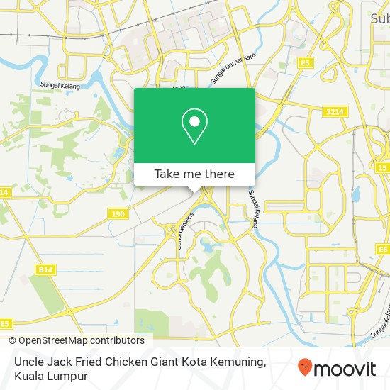 Uncle Jack Fried Chicken Giant Kota Kemuning map