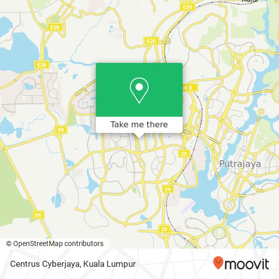 Centrus Cyberjaya map